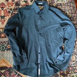 Men’s Penguin blue dress shirt